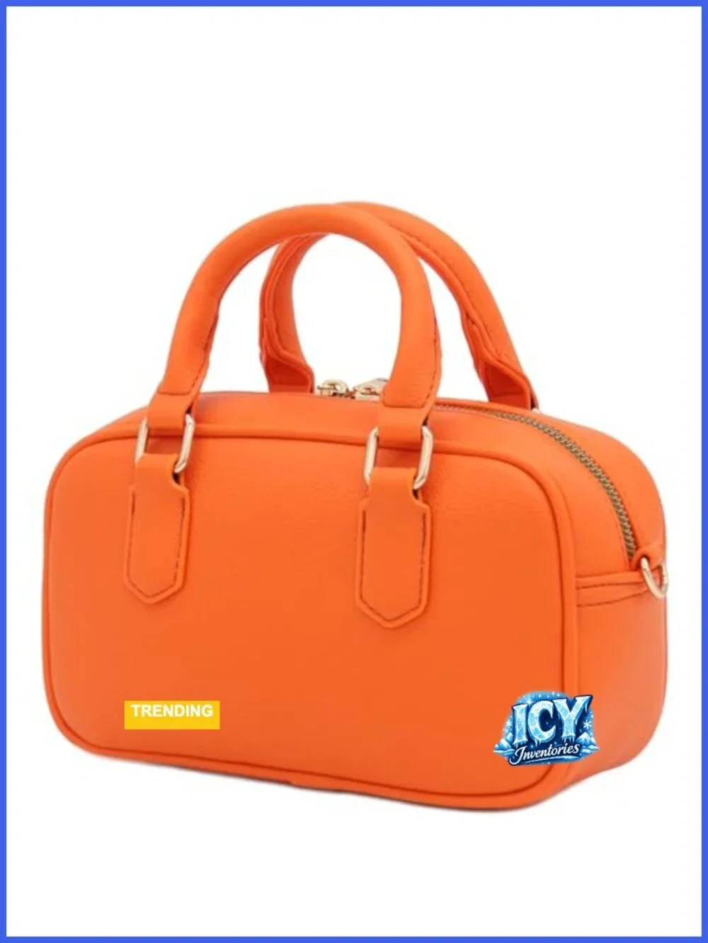 Mini PU Leather Satchel Purse Top Handle Crossbody Bag with Adjustable Strap